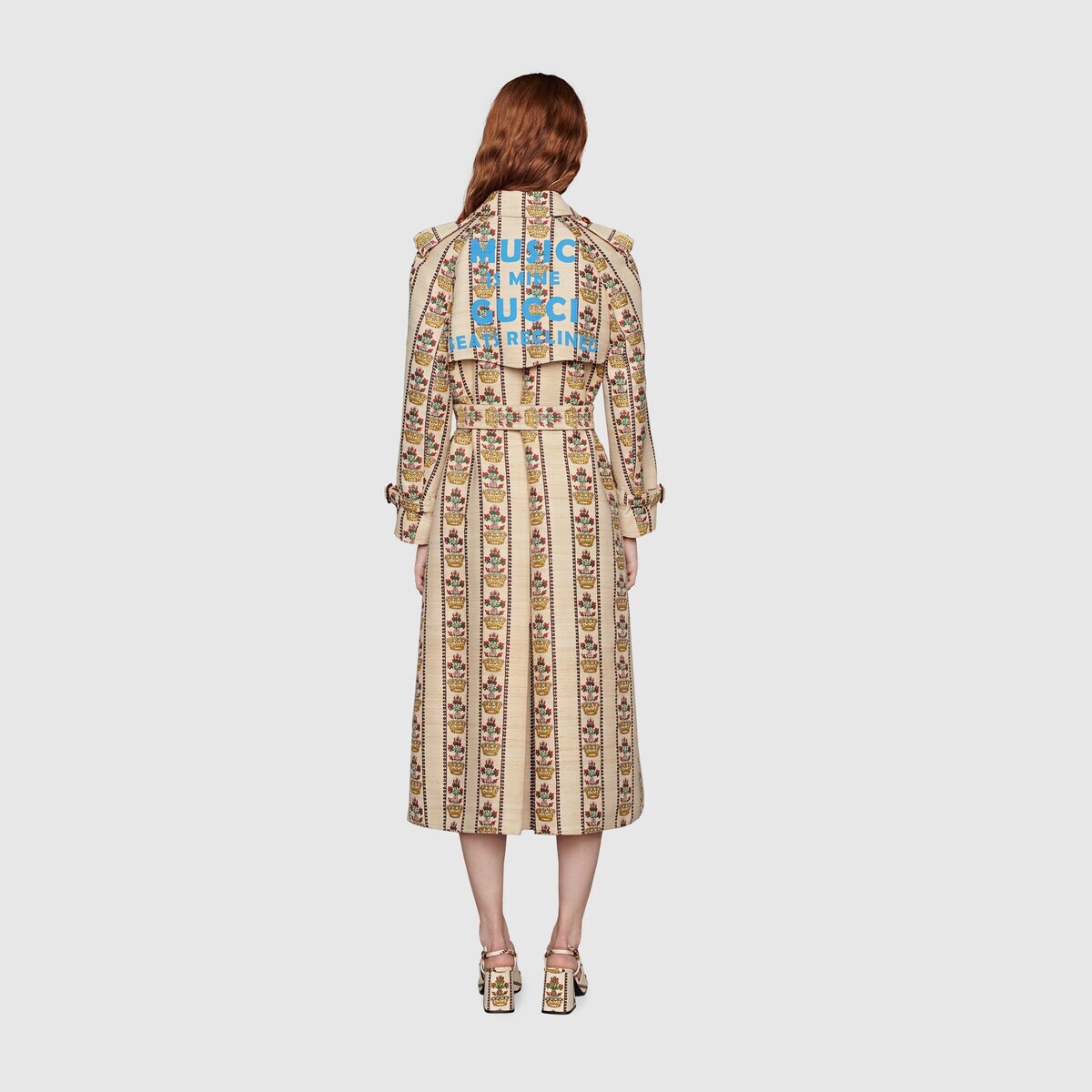 Gucci 100 flower and crown coat - 4