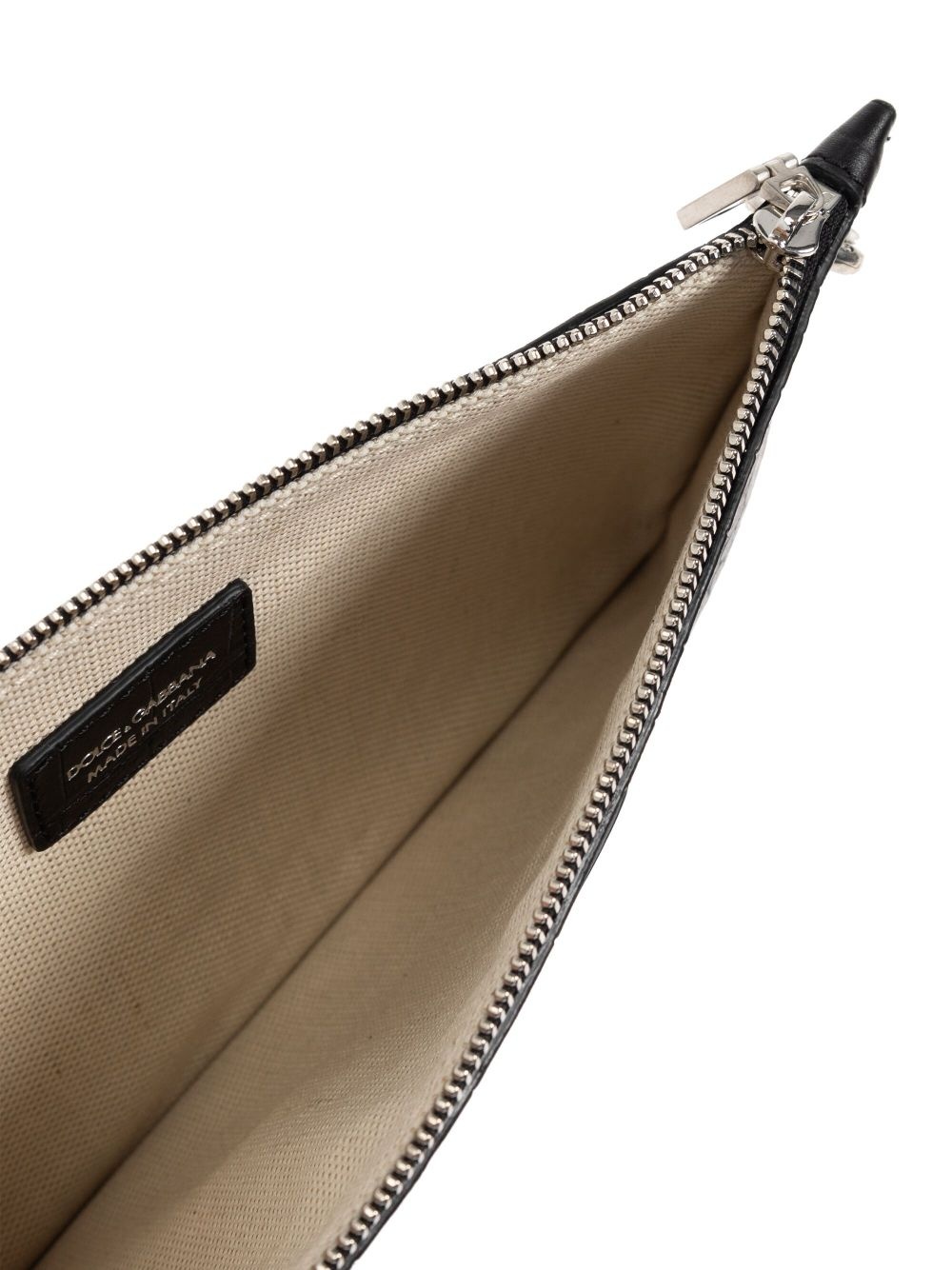 crocodile-embossed shoulder bag - 5
