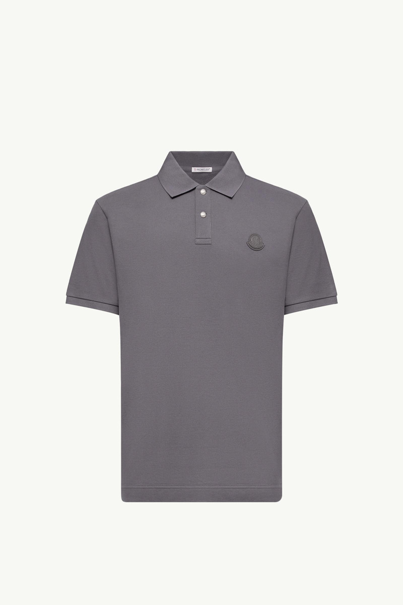 Logo Patch Cotton Piquet Polo Shirt 1