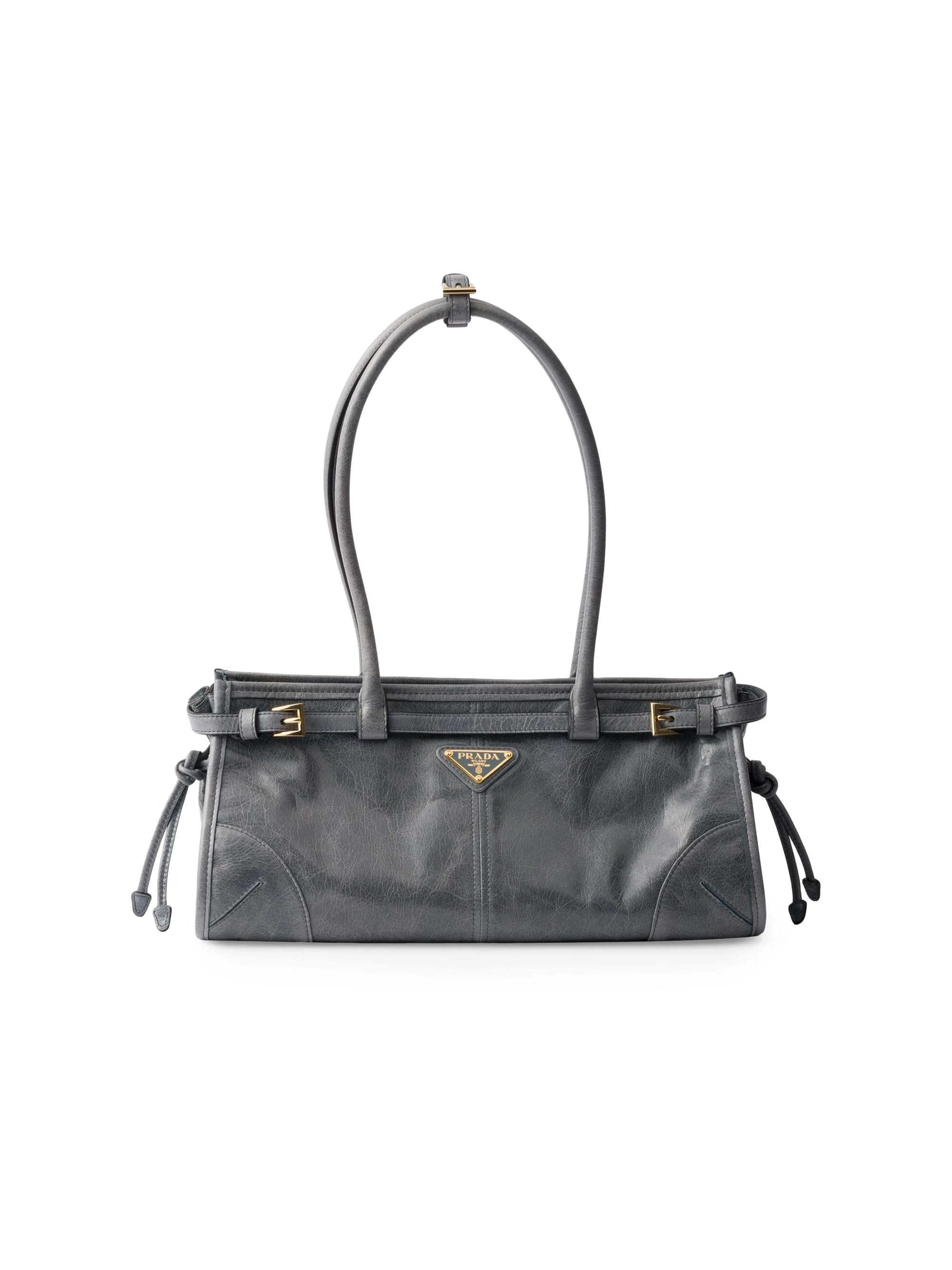 Women's Bonnie Medium Leather Top Handle Bag - Blue Grey - 1