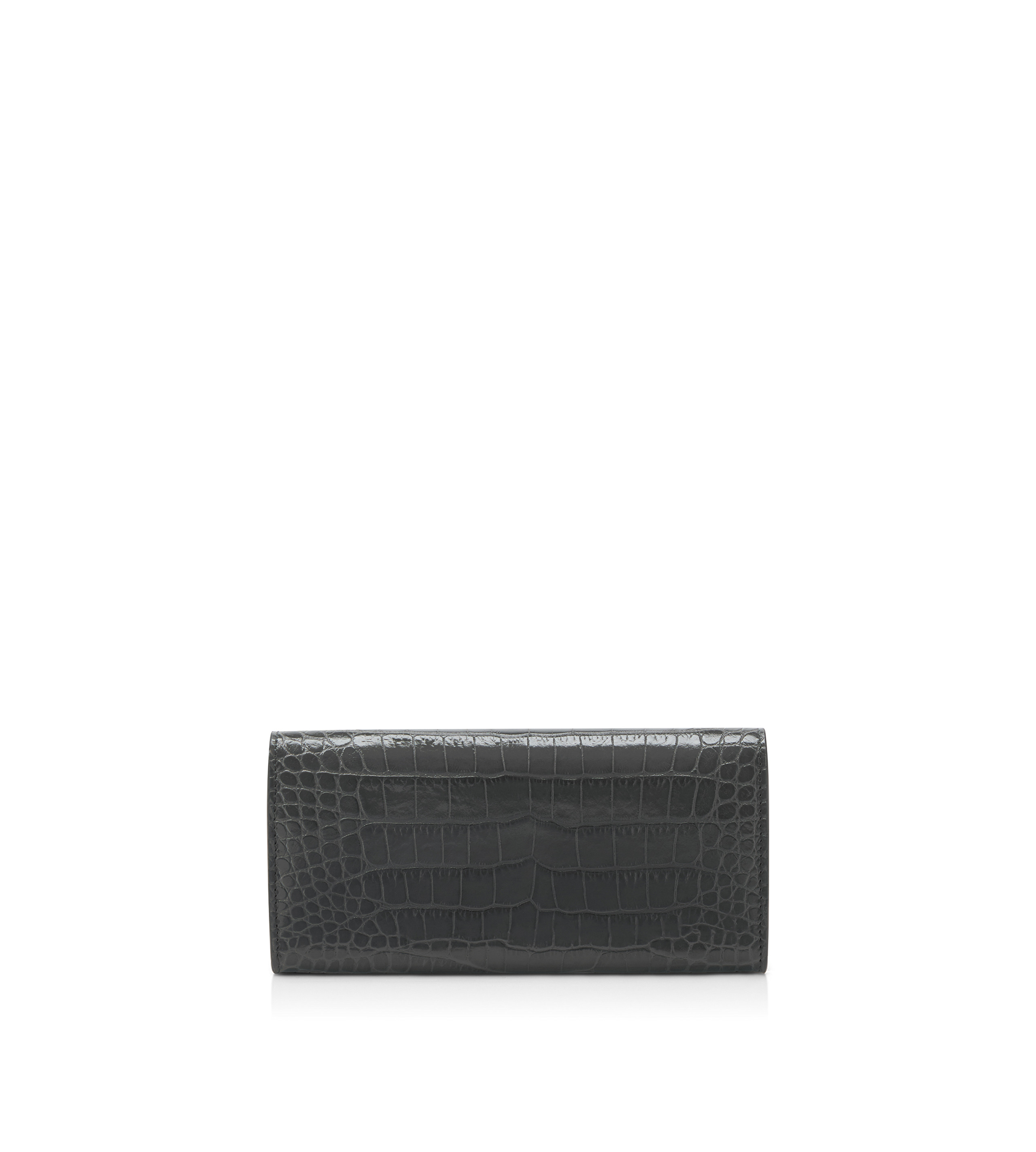 STAMPED CROCODILE LEATHER WHITNEY CONTINENTAL WALLET - 2