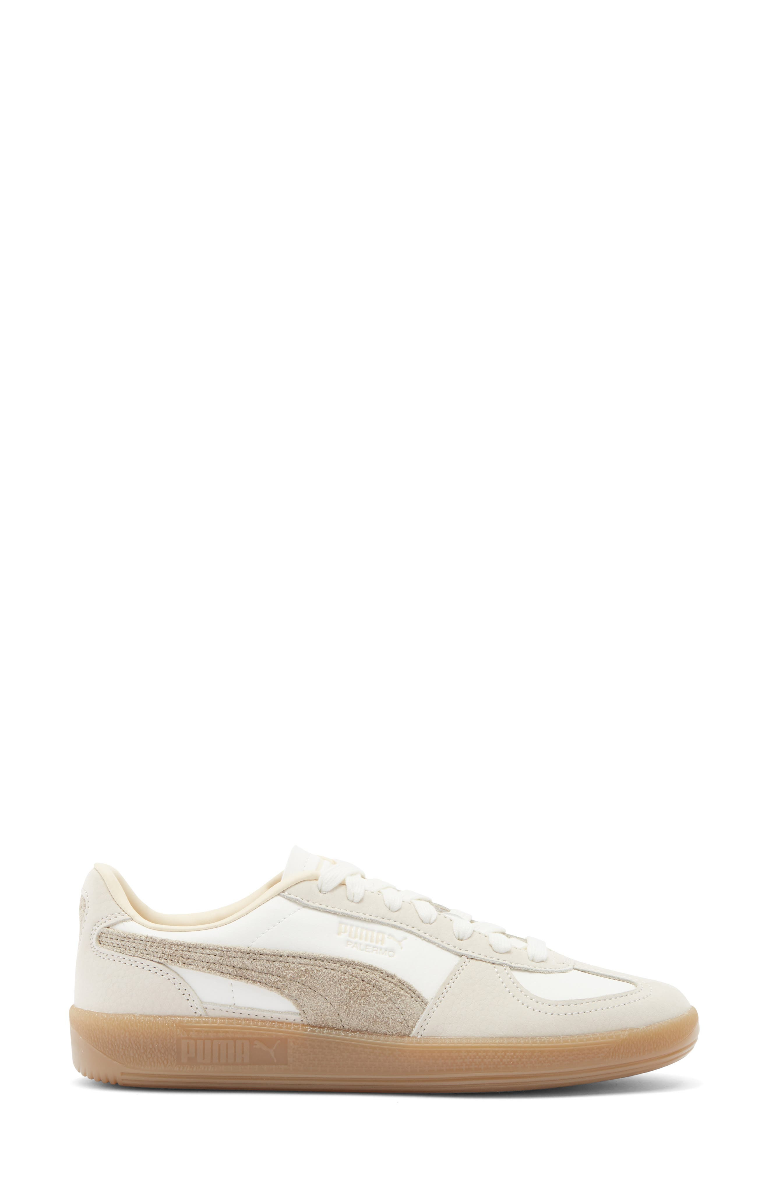 PUMA Palermo Elevata Platform Sneaker in Warm White/Chocolate Chip at Nordstrom - 3