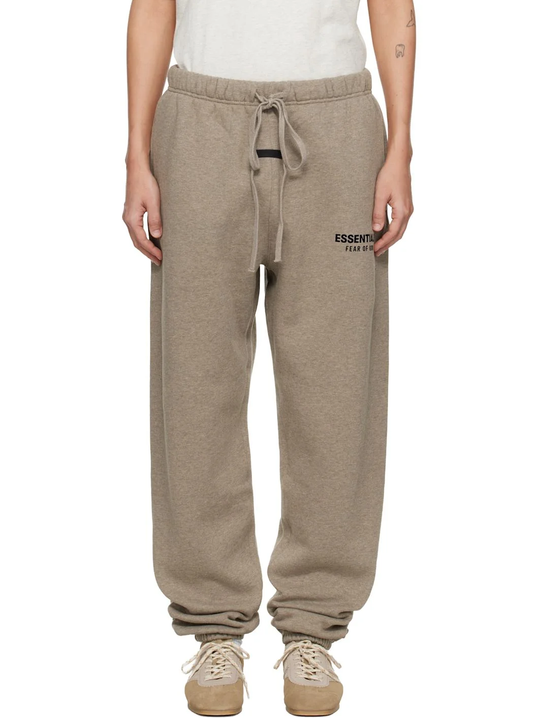 Beige Classic Sweatpants - 1