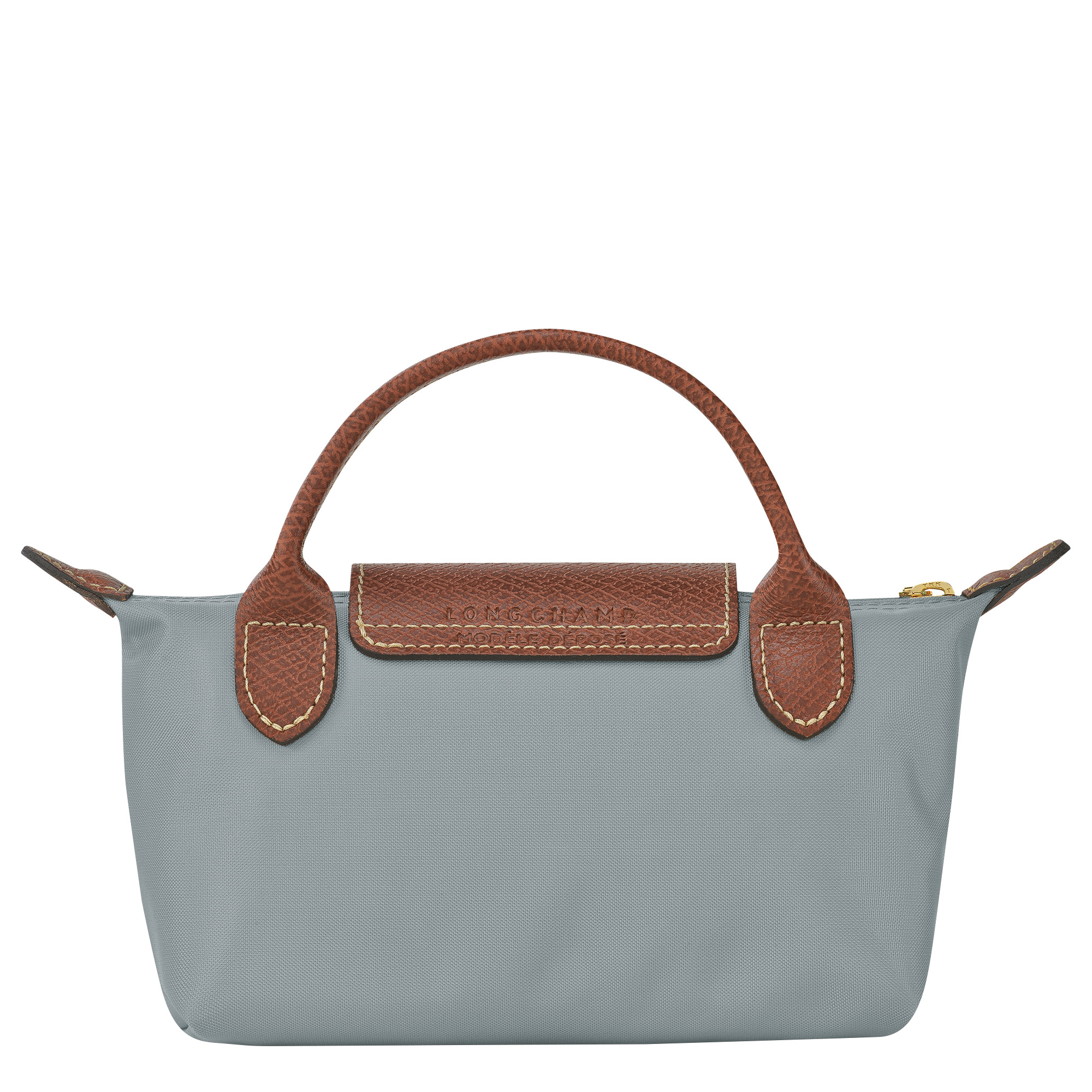 Le Pliage Original Pouch with handle Steel - Recycled canvas - 4