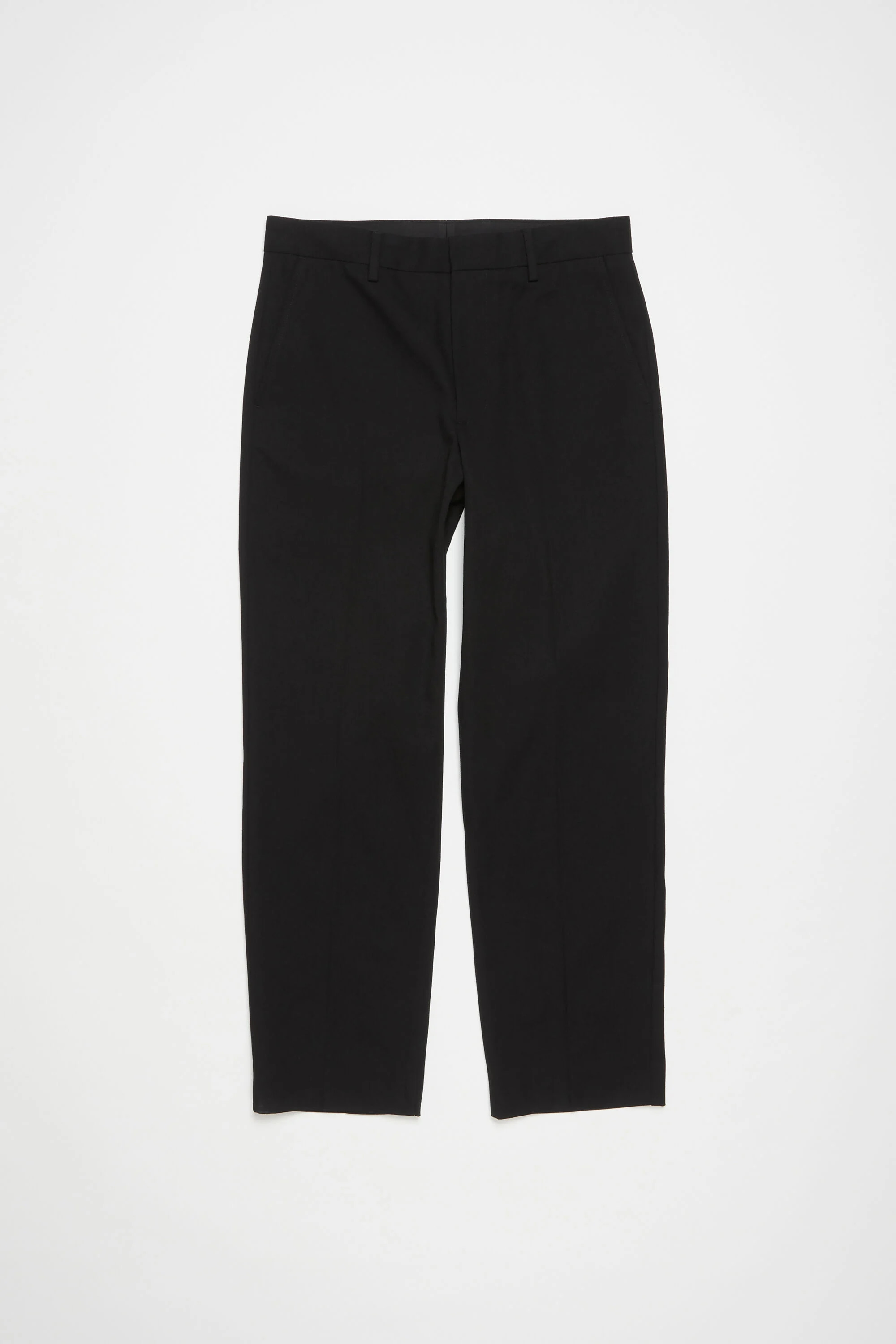 Twill cotton-blend trousers - Black - 7