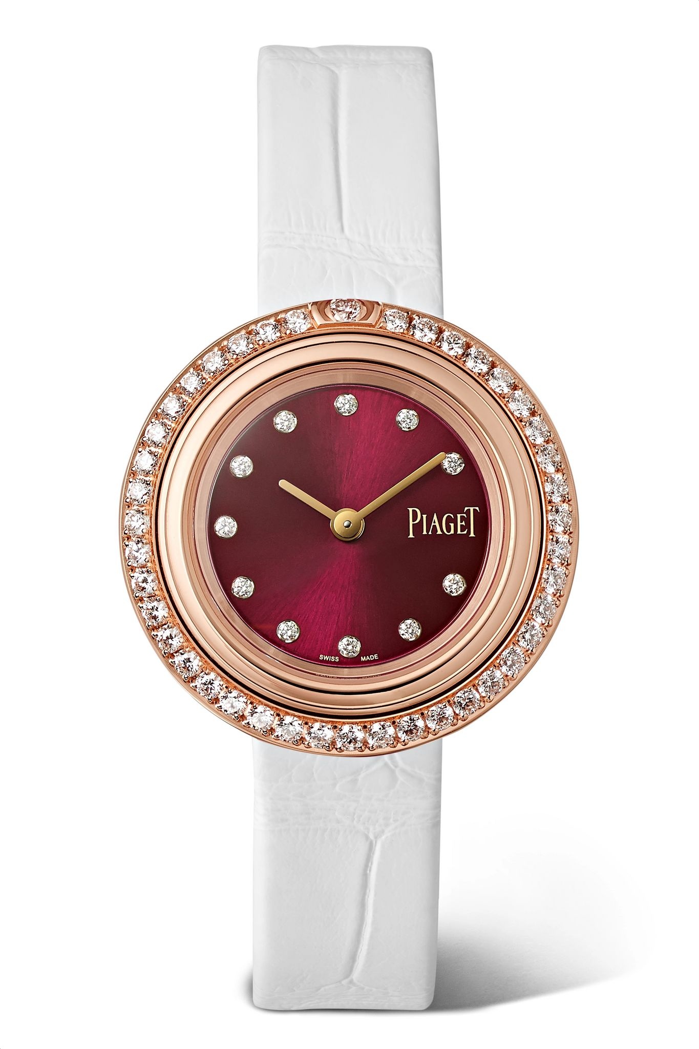 Possession 29mm 18-karat rose gold, alligator and diamond watch - 8