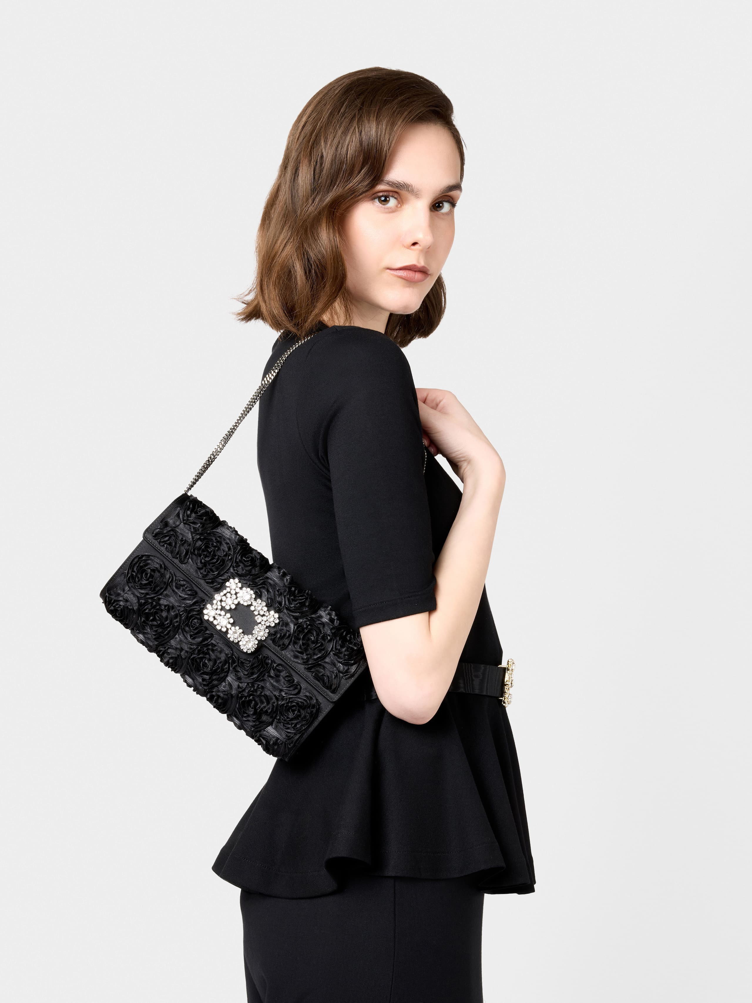 Efflorescence Clutch in satin - 7