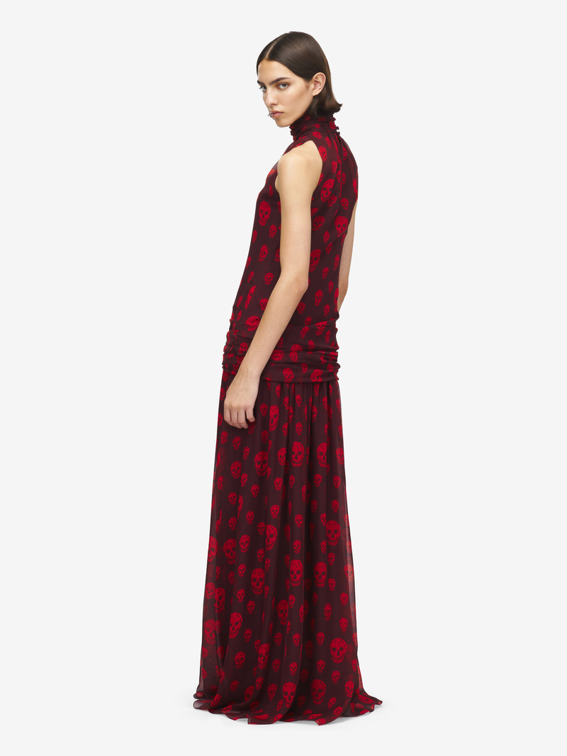 Skull Print Evening Dress 4