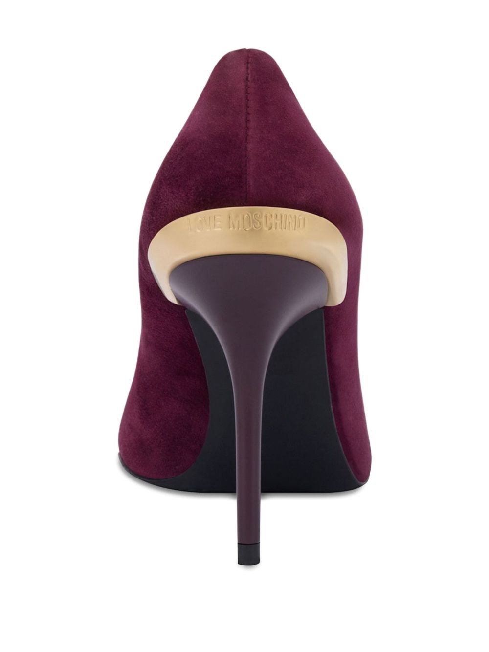 pointed-toe metallic-detail pumps - 3
