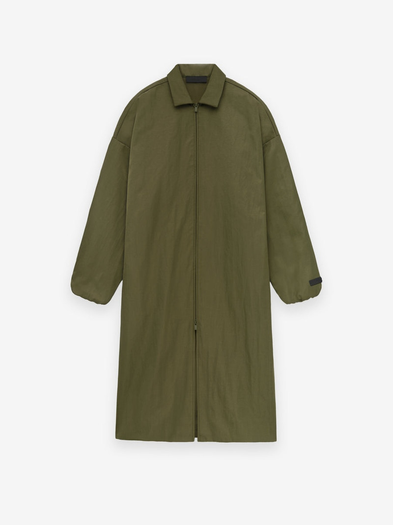 Textured Nylon Trench - 1