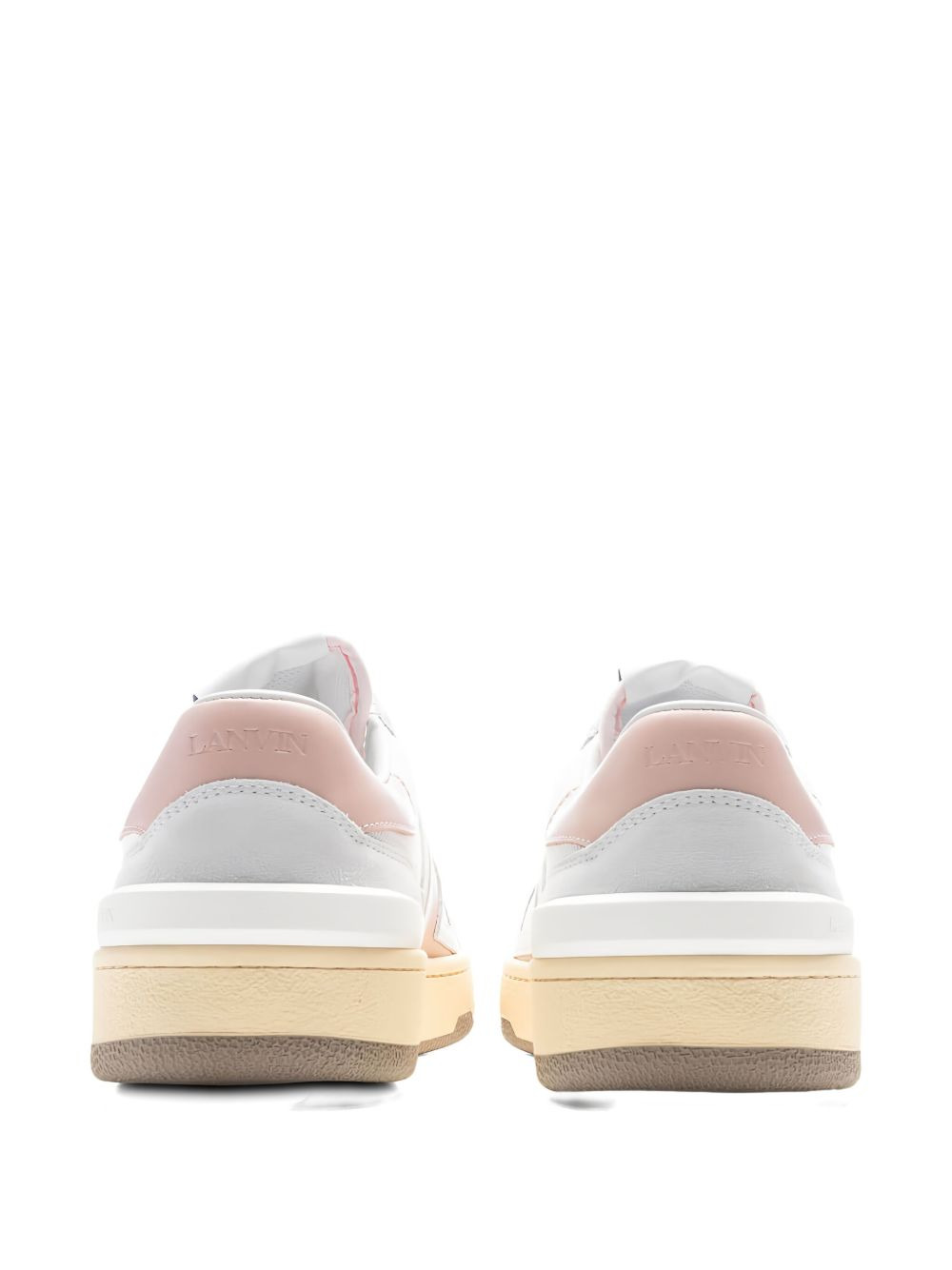 Clay leather panel low-top sneakers - 3