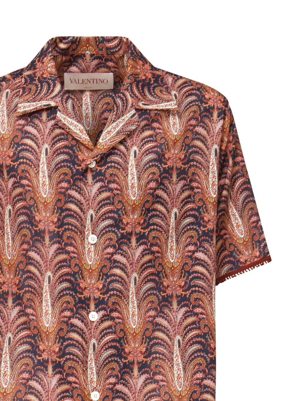 Voyage Imaginaire-print bowling shirt - 4