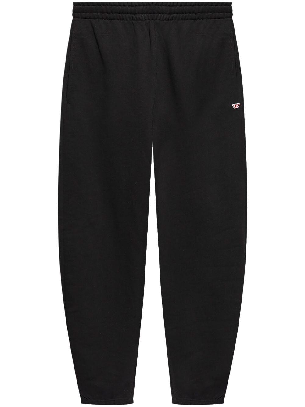 logo-patch cotton track pants - 1