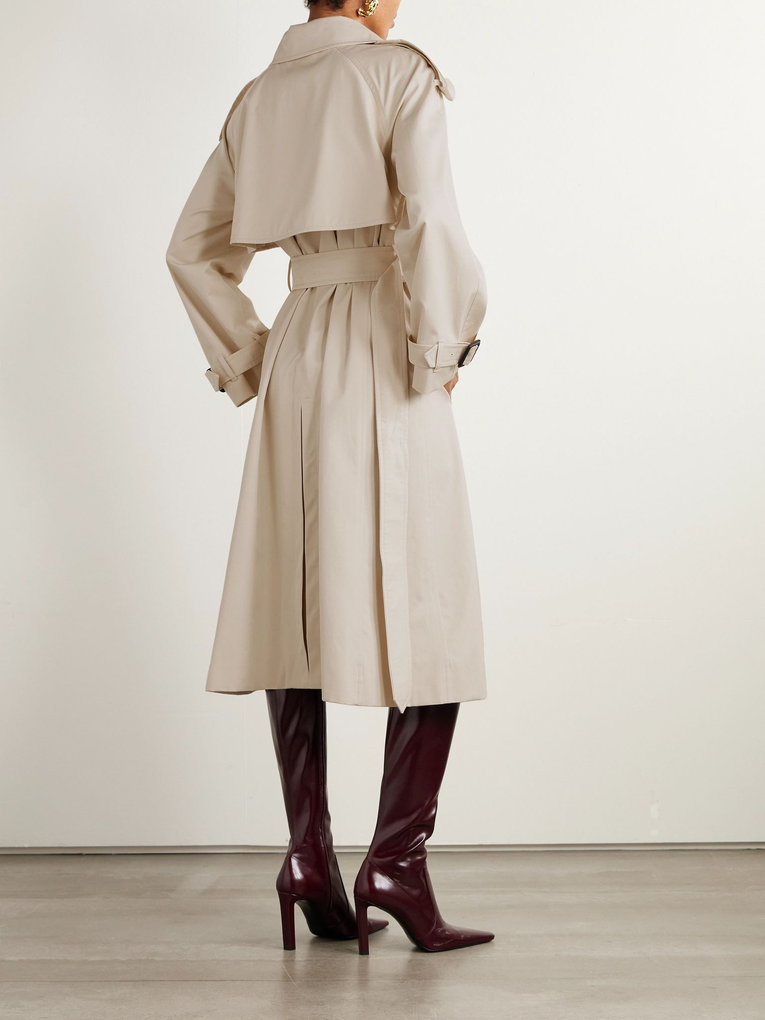 Fitzrovia cotton-gabardine trench coat Beige - 4