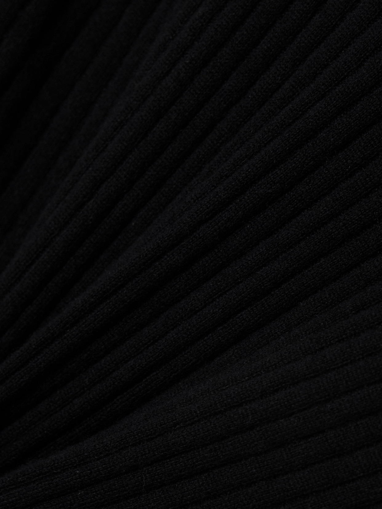 Ariana Ribbed Turtleneck Cashmere Sweater - 5
