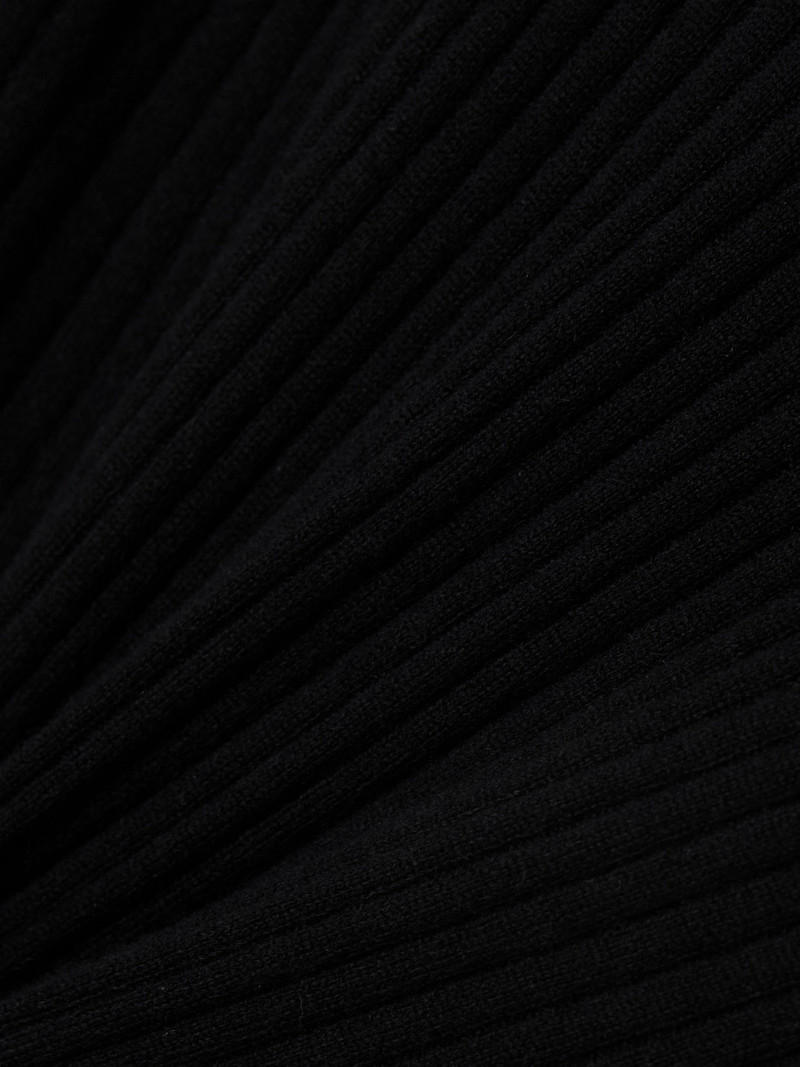 Ariana Ribbed Turtleneck Cashmere Sweater 5