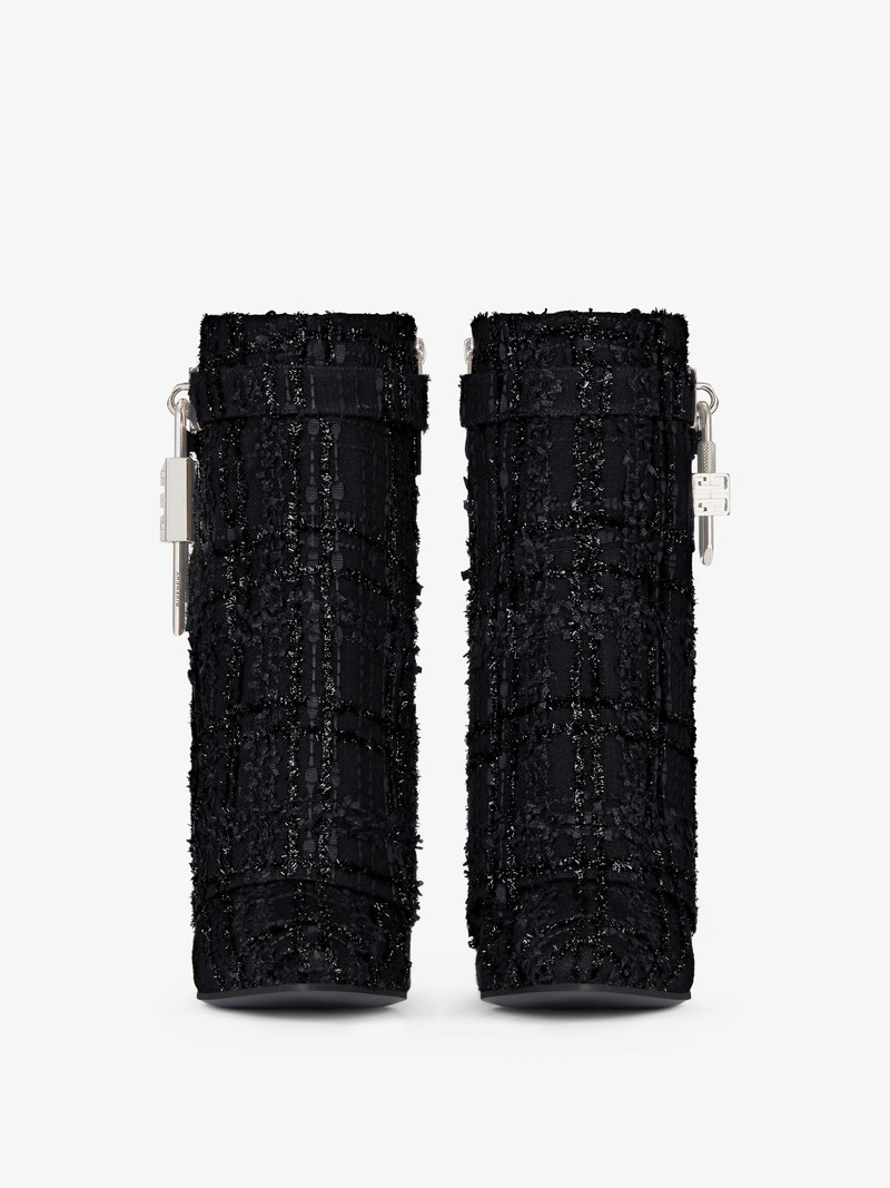 Givenchy SHARK LOCK ANKLE BOOTS IN TWEED outlook