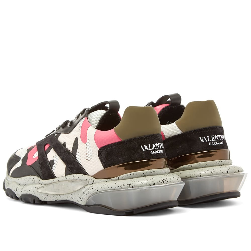 Valentino Camo Overlayed Bounce Sneaker - 3