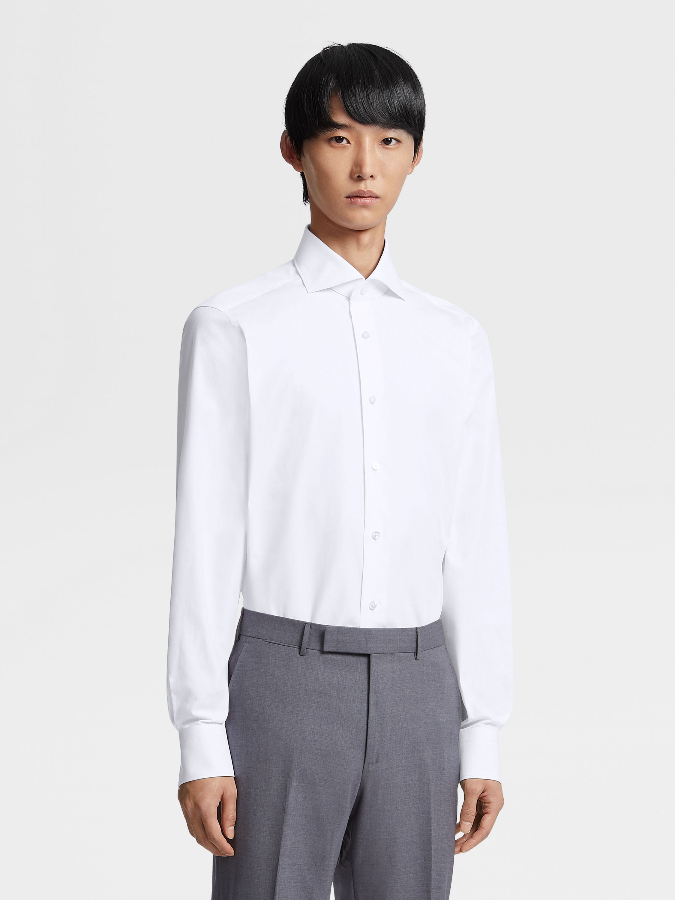 WHITE TROFEO™ COTTON SHIRT - 2