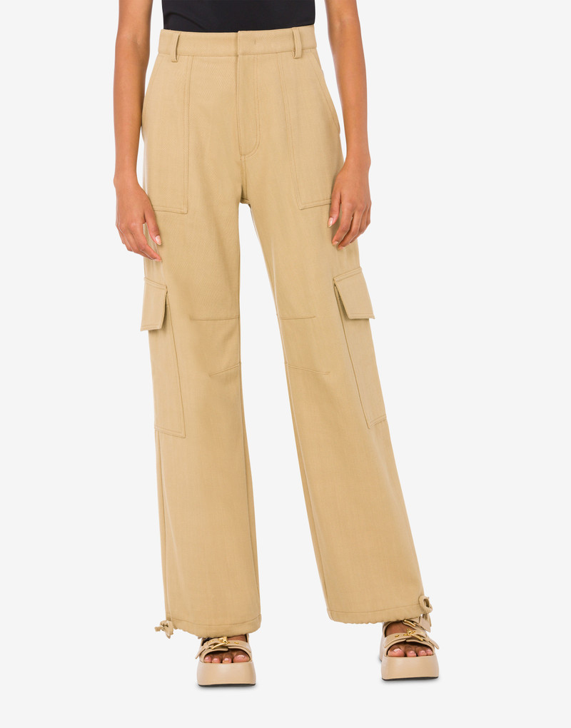 Moschino COTTON BULL OVERSIZED TROUSERS outlook