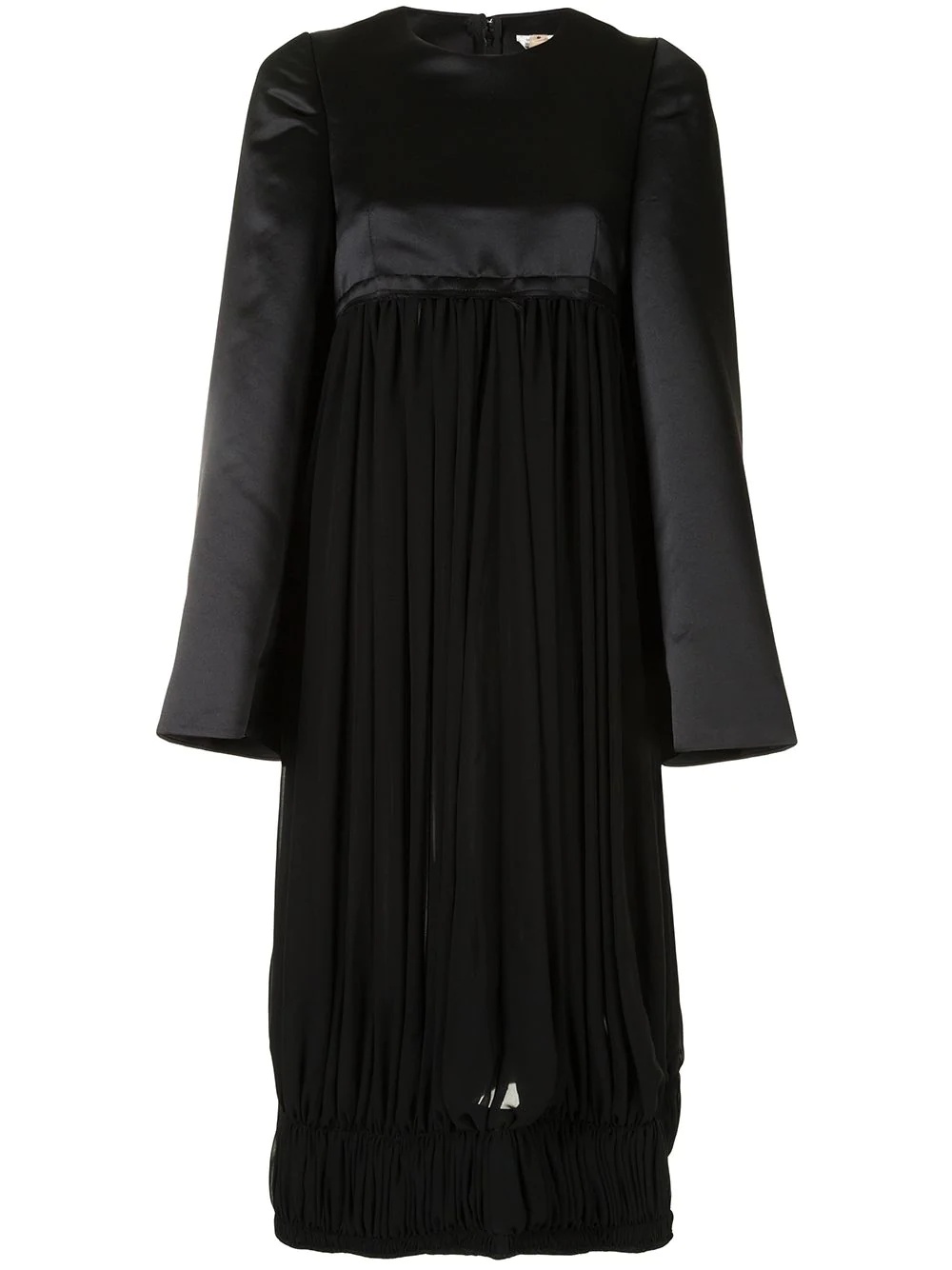 oversized panelled midi dress - 1