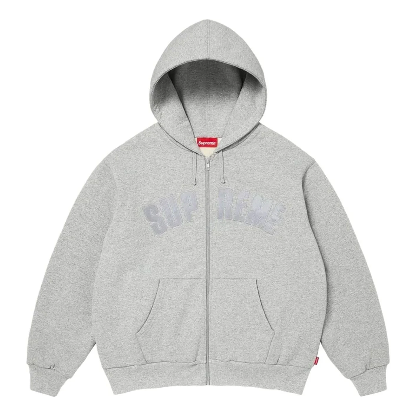 Supreme FW26 Arc Thermal Lined Zip Up Hooded Sweatshirt 'Heather Grey' SUP-FW26-074-GRY - 1
