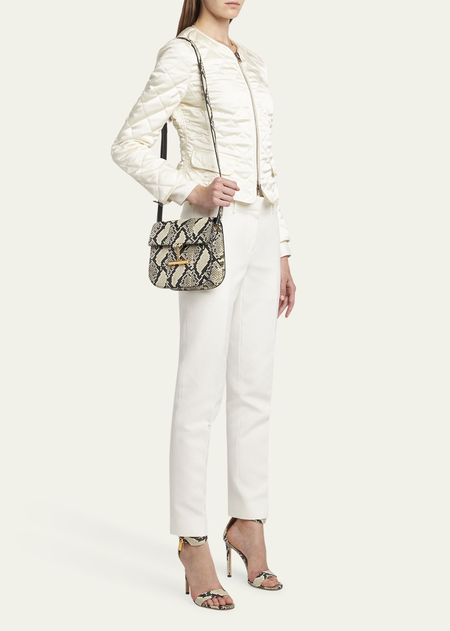 Tara Mini Crossbody Bag in Python-Printed Leather - 6