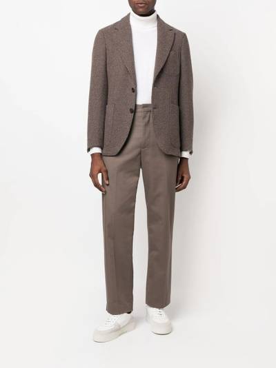 Canali textured single-breasted blazer outlook