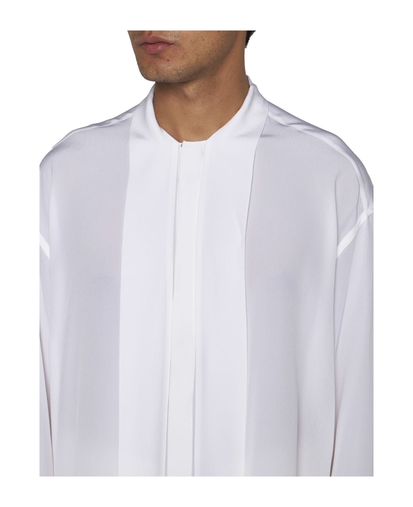 Scarf Detailed Shirt - 5
