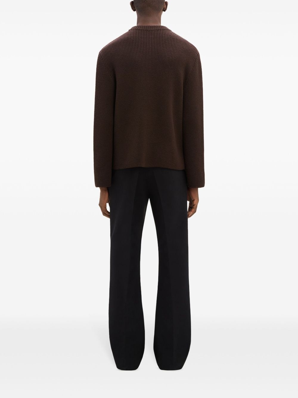 zipped ribbed wool sweater - 5