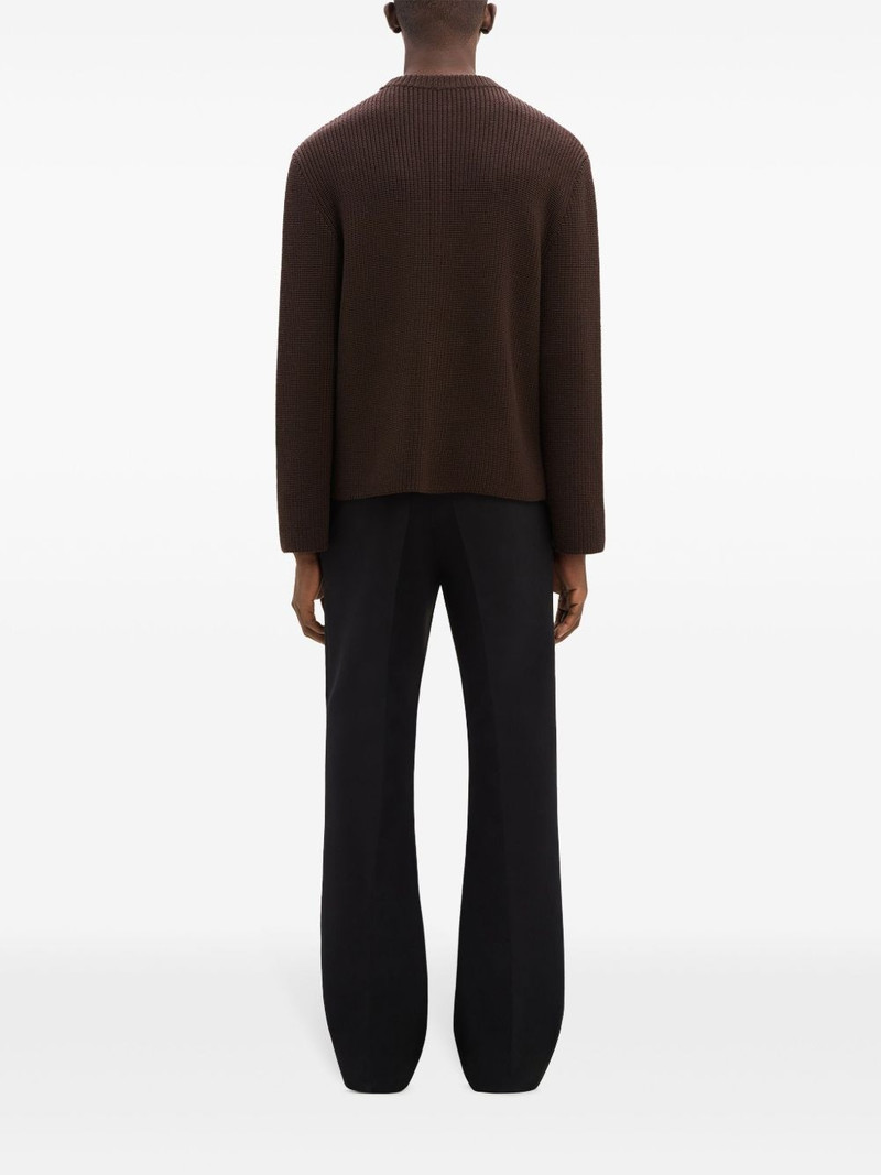 zipped ribbed wool sweater 5
