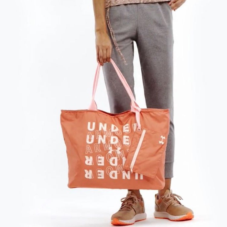 (WMNS) Under Armour Big Wordmark 2.0 Tote Bag 'Orange' 1292112-873 - 5