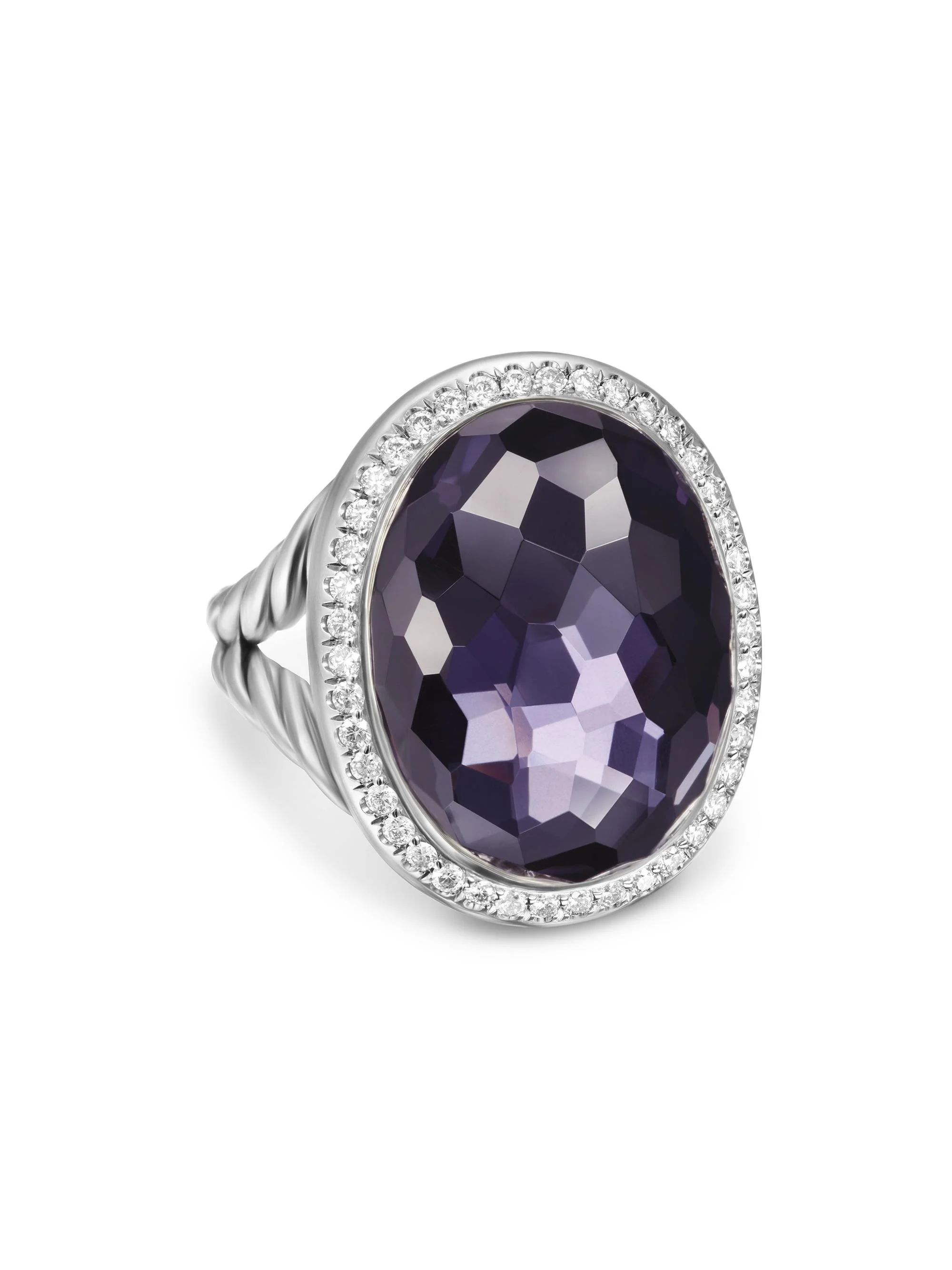 Women's Albion Oval Ring in Sterling Silver - Hemetine Back - 1