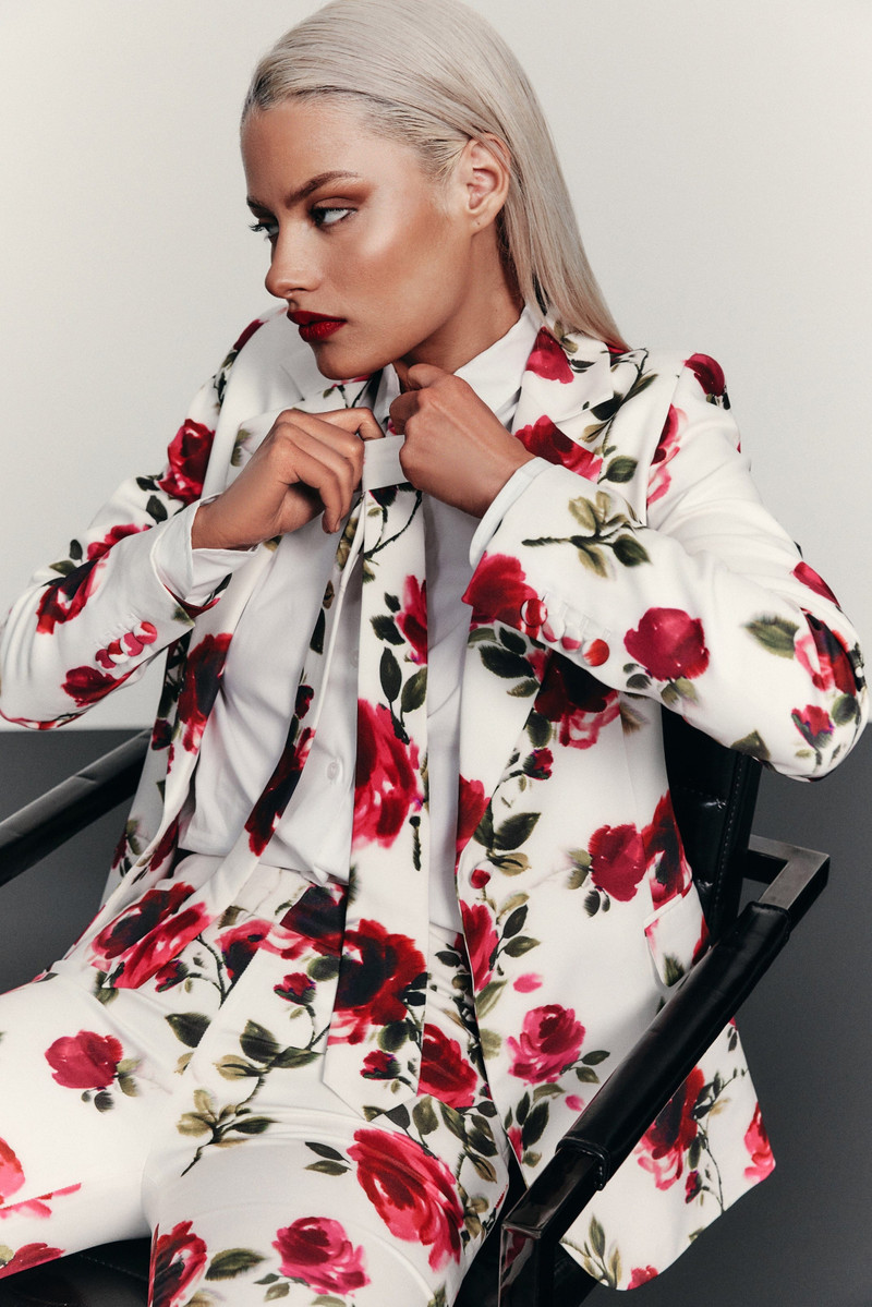 Portia White Floral Blazer 6