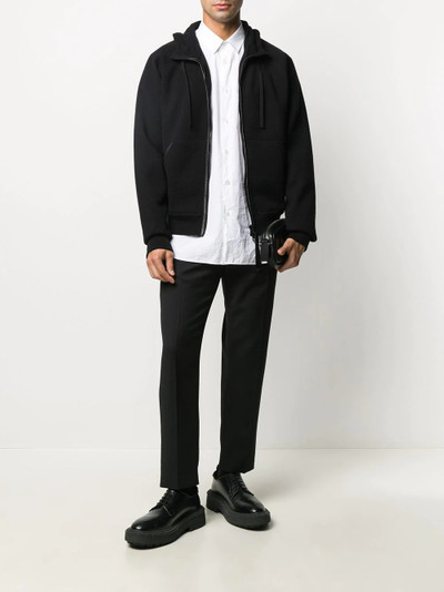 TOM FORD drawstring zip-front hoodie outlook