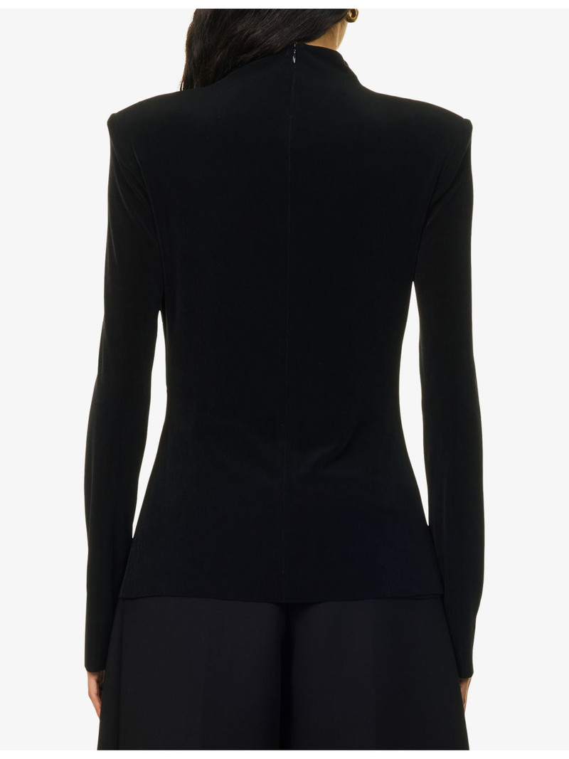 Katerina Long-Sleeve Stretch-Knit Top 4