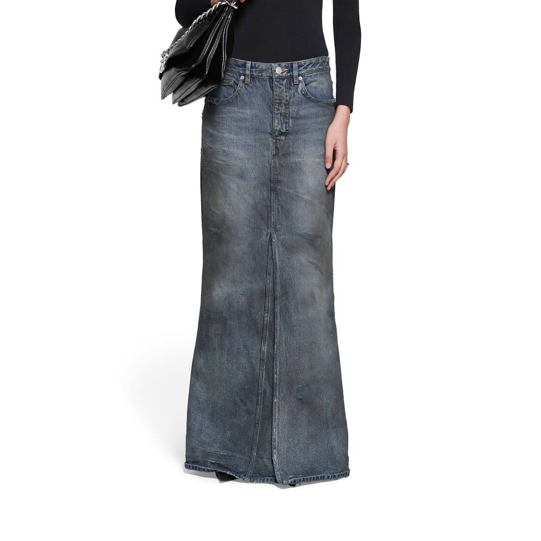 Women's Maxi Skirt in Light Blue - 5