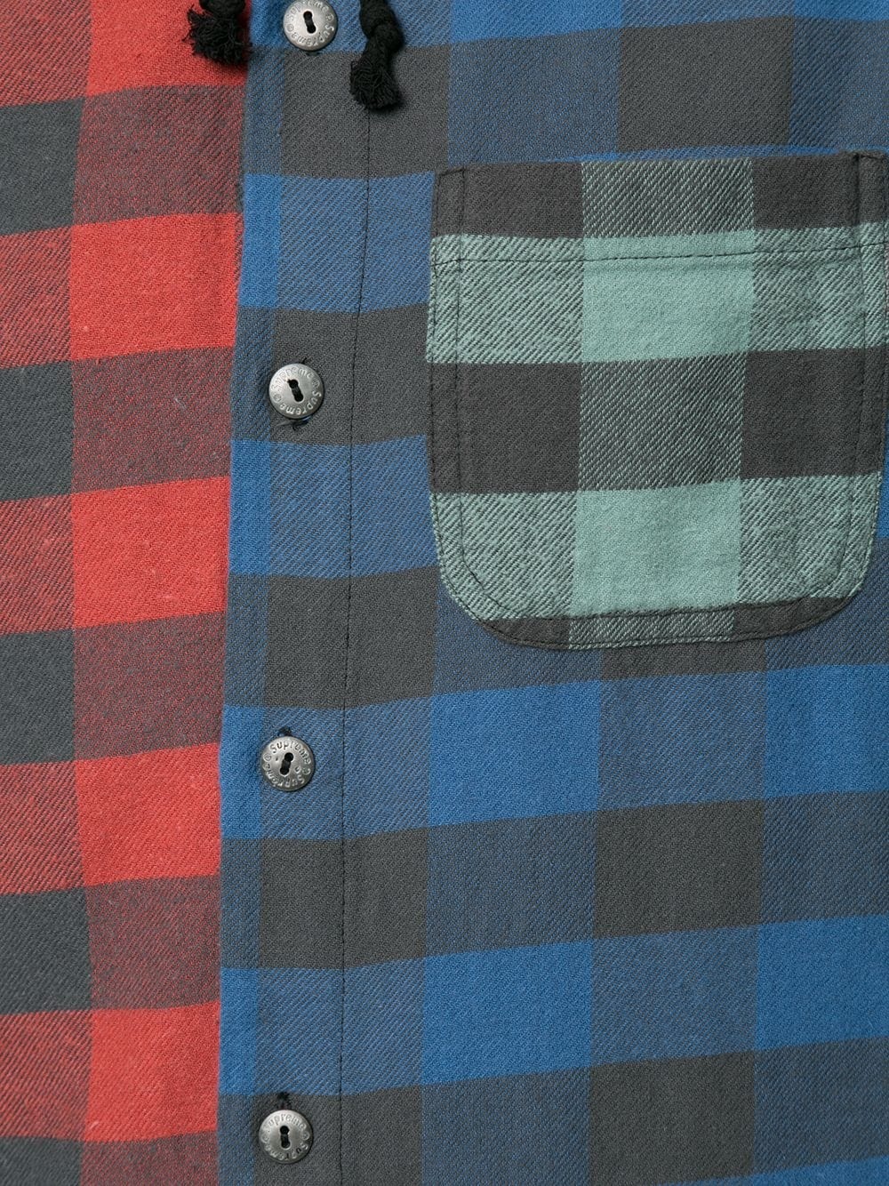 hooded plaid flannel shirt - 5