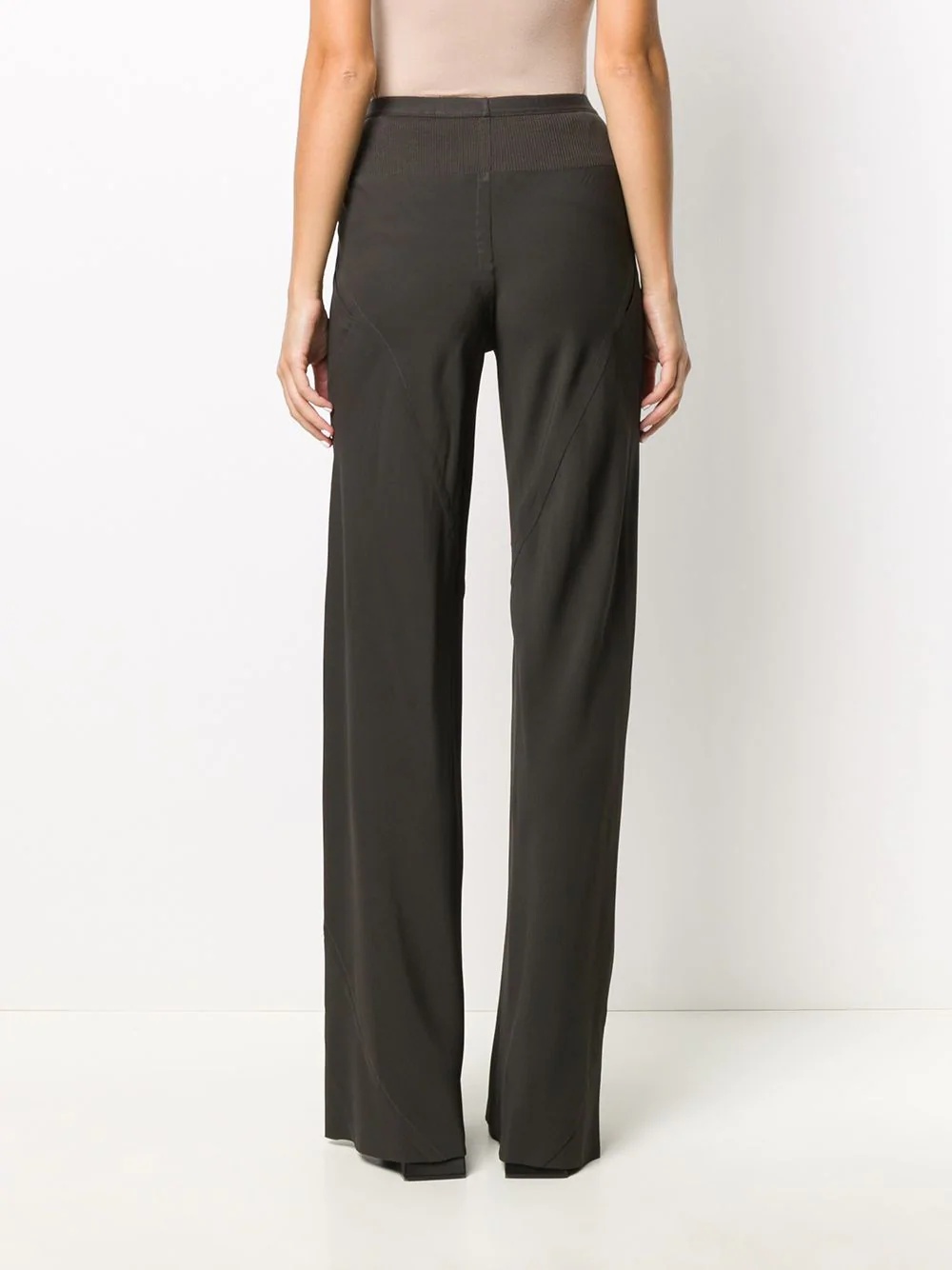 mid-rise flared trousers  - 4