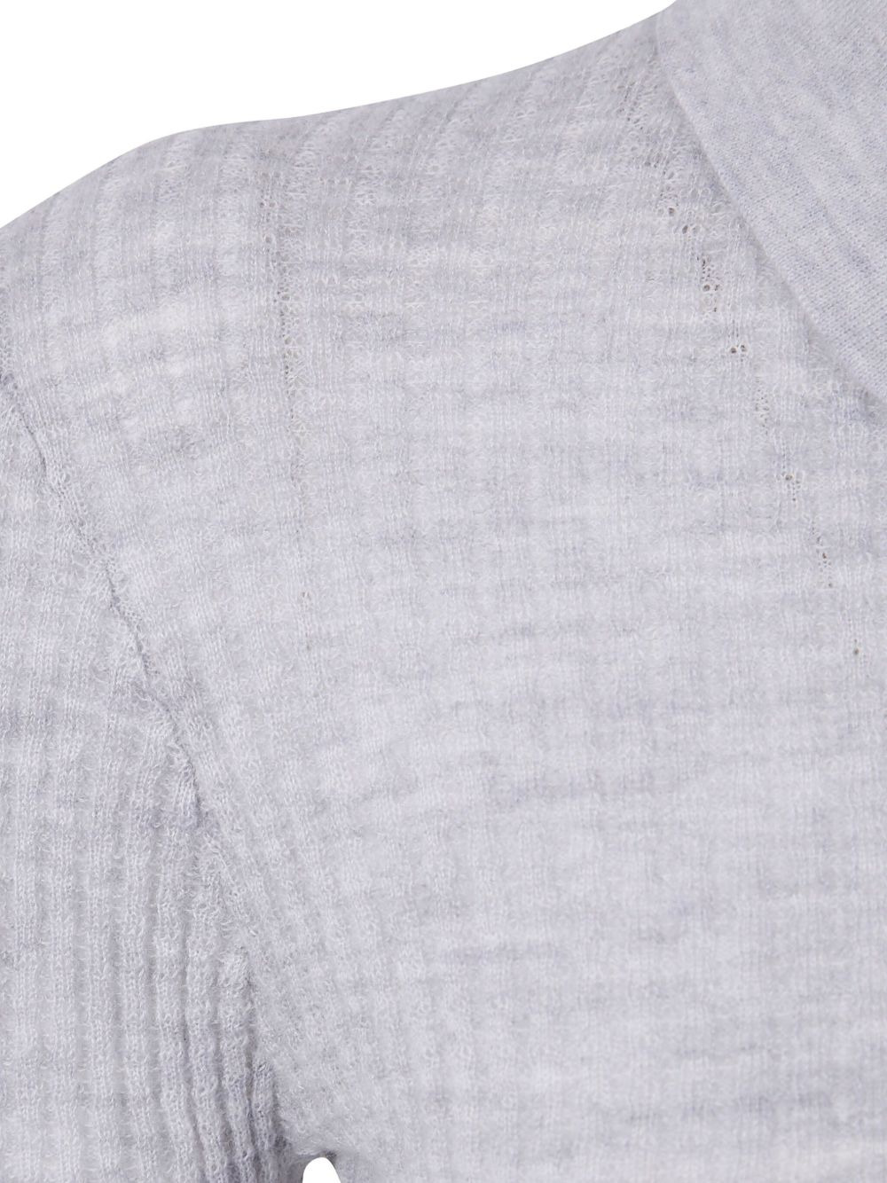 ribbed polo neck top - 3