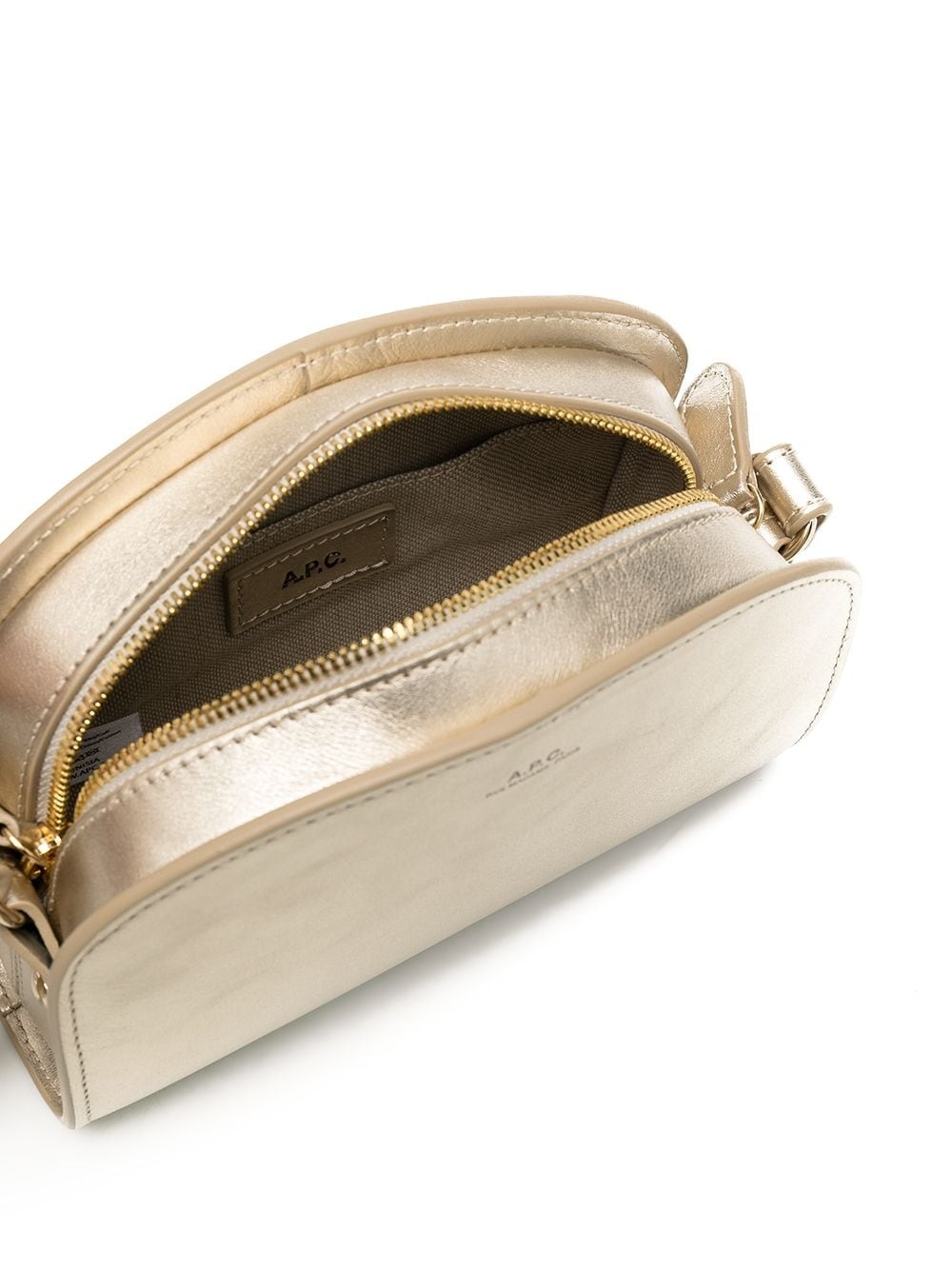 Demi-Lune metallic crossbody bag - 5