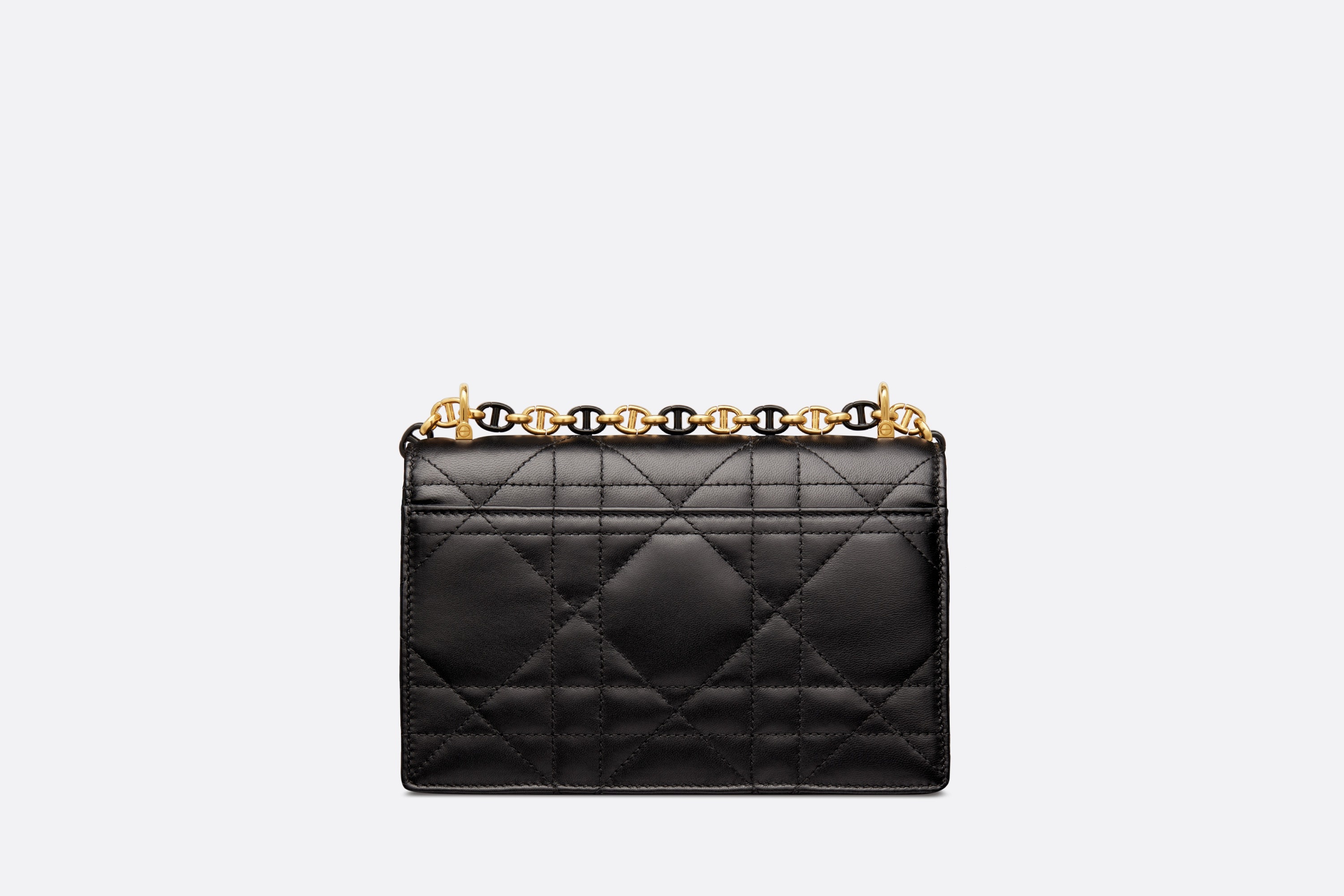 Dior - Miss Caro Mini Bag Black Macrocannage Lambskin - Women