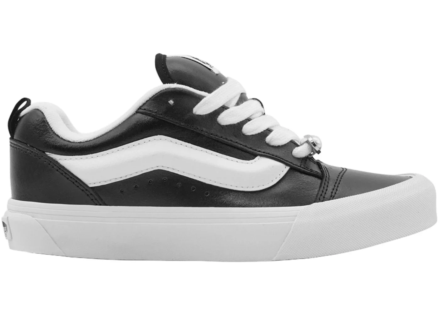 Vans Knu Skool Metallic Leather Black - 1
