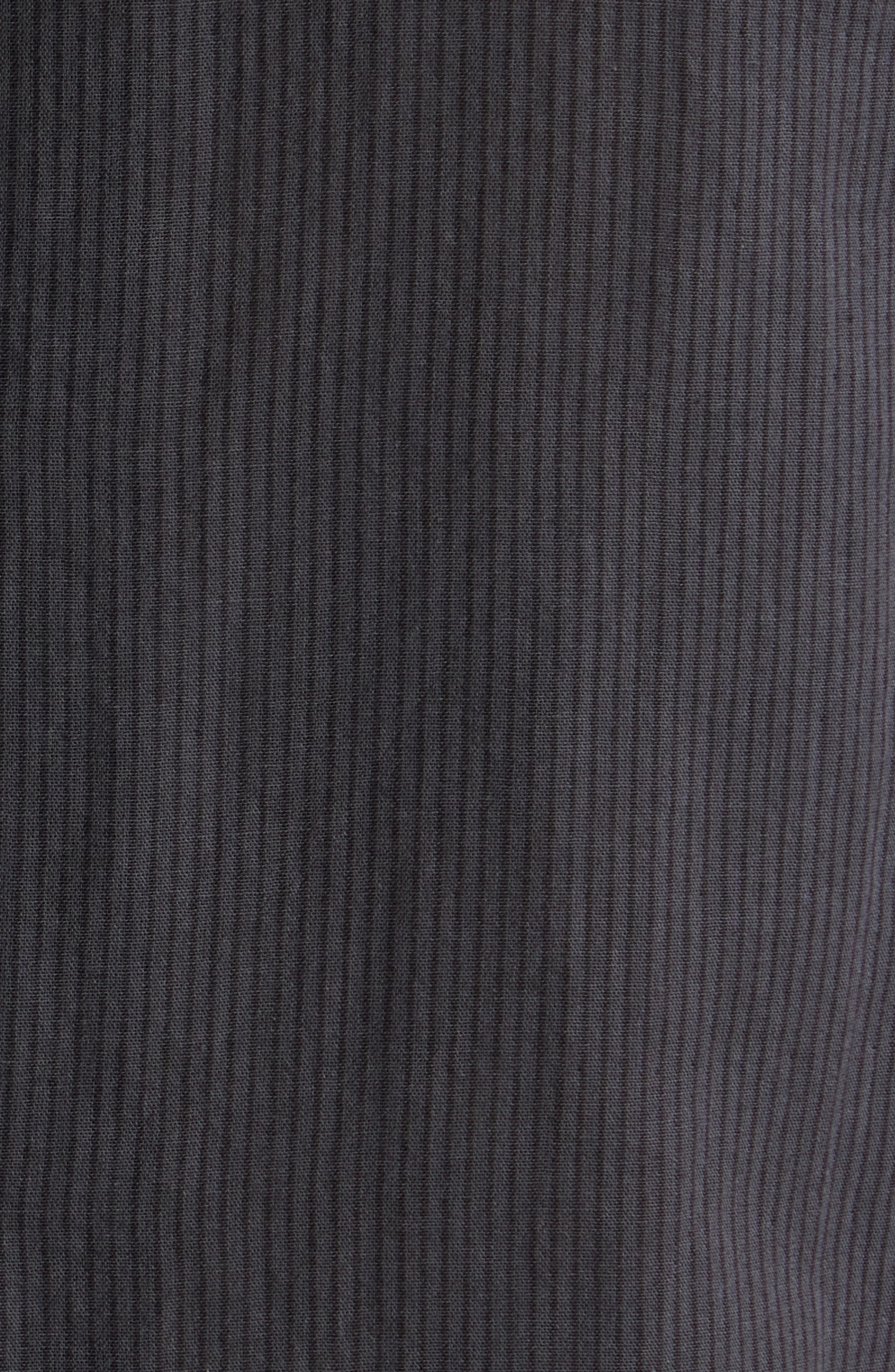 rag & bone Avery Cotton Gauze Camp Shirt in Dark Grey Stripe at Nordstrom - 5