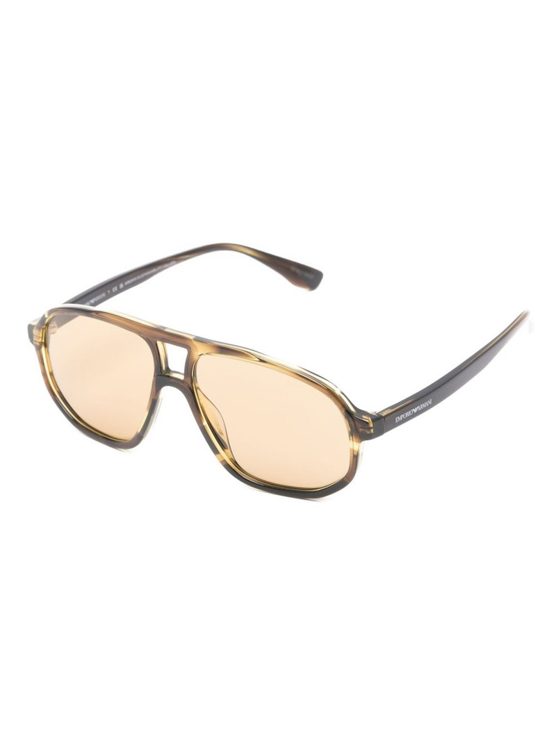 EMPORIO ARMANI geometric frame sunglasses outlook