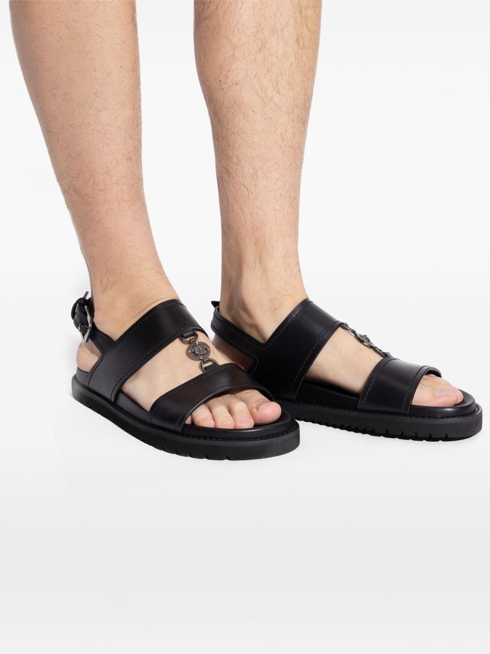 Medusa leather sandals - 5