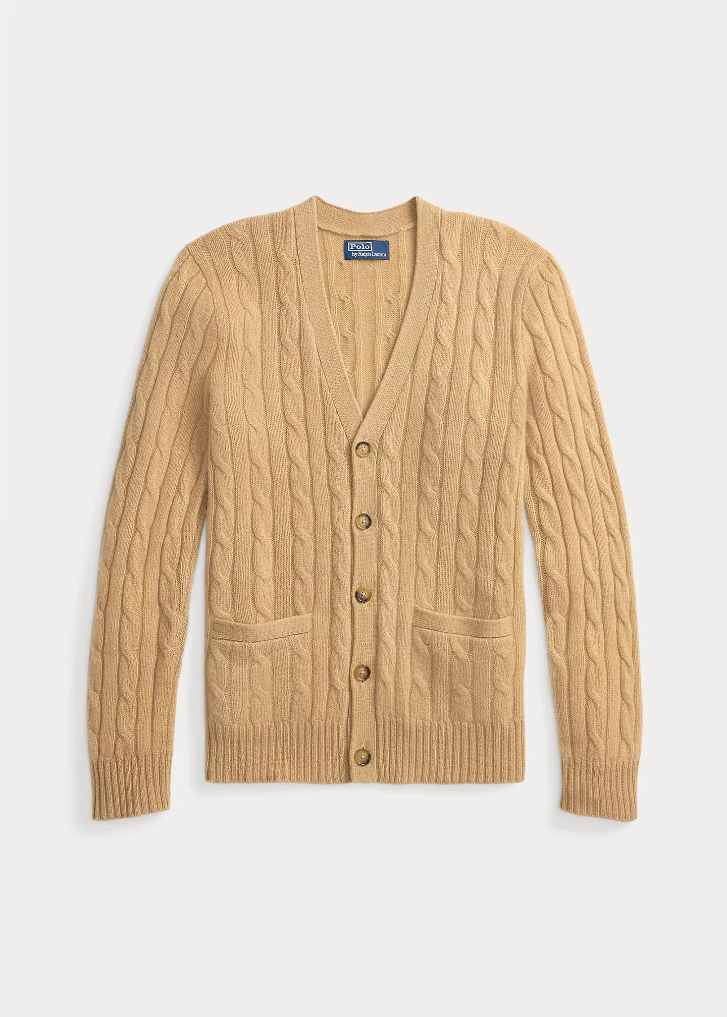 Cable-Knit Cashmere Cardigan - 1