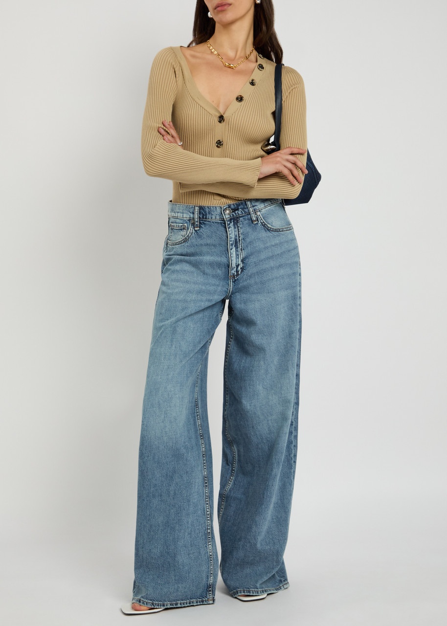Rag & Bone Featherweight Sofie Wide-leg Jeans - 4