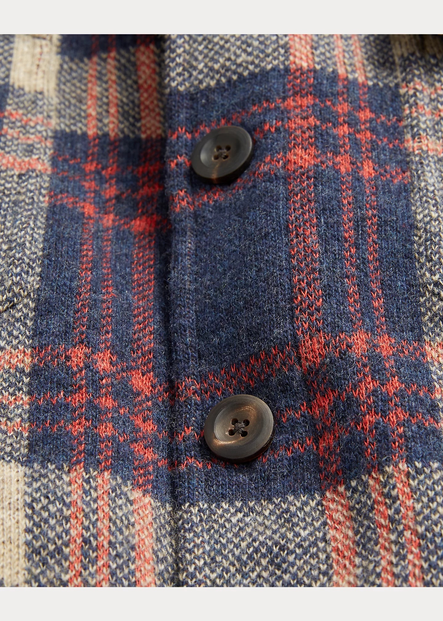 Plaid Wool-Blend Workshirt Sweater - 4