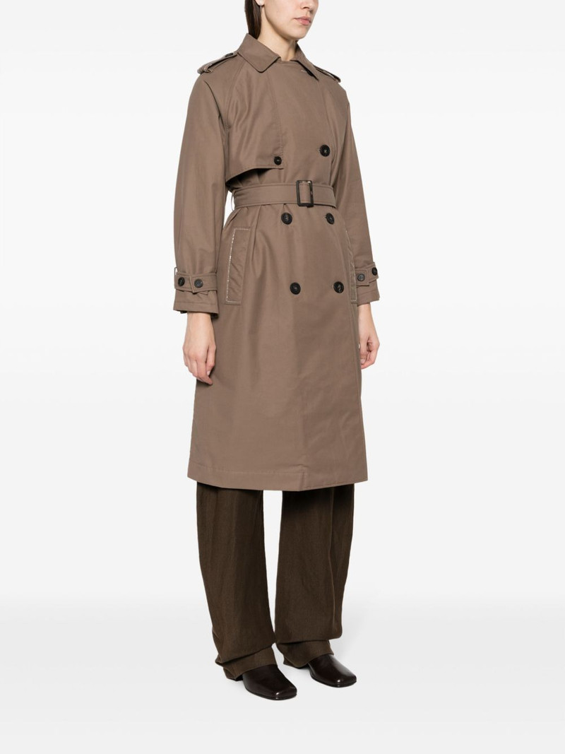 Monili-chain double-breasted trenchcoat 3